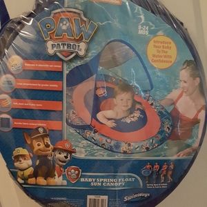 Paw patrol baby canopy float